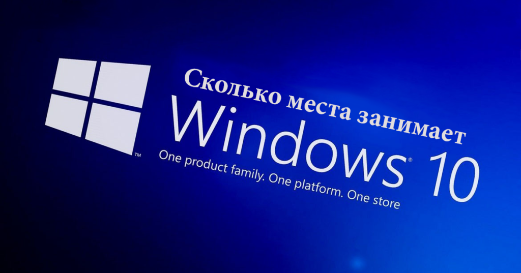 сколько места на диске занимает windows 11