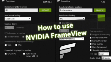 How to use NVIDIA FrameView