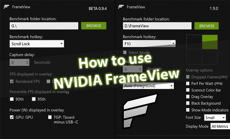 How to use NVIDIA FrameView