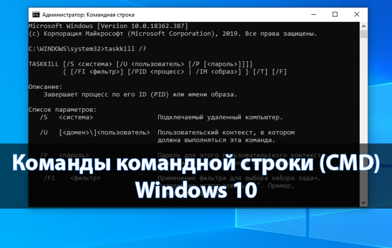 Команды командной строки (CMD) в Windows 10 - Windd.pro
