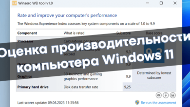 Как посмотреть индекс производительности Windows 11