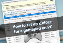 How to set up x360ce for a gamepad on PC
