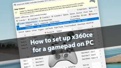 How to set up x360ce for a gamepad on PC